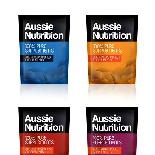 Aussie Nutrition supplement range needs new packaging! Design réalisé par Karam16y