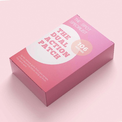 Pimple Patch PACKAGING to appeal to FEMALE BEAUTY user Design by 04kk graphics