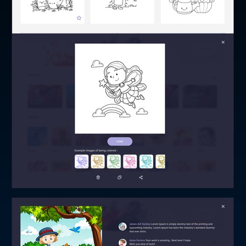 ⭐Riana⚡⚡さんのColoring App design For Windowsデザイン