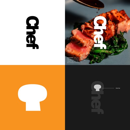 "CHEF": Food & Cooking Social Media Logo Design by tda.