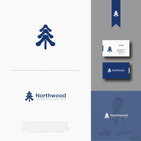 Design by tmoris titled "Logo concept for Northwood Chiropractic & Wellnes"