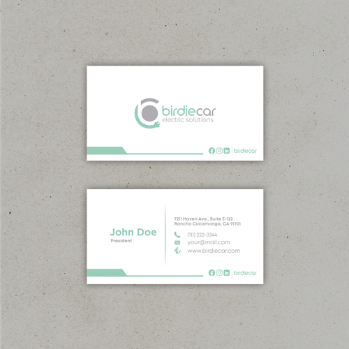 business card for company called birdie Design by DiskaDarmono