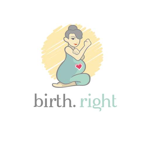 Create an awesome, noticeable and approachable logo for birth.right Design by d'sun