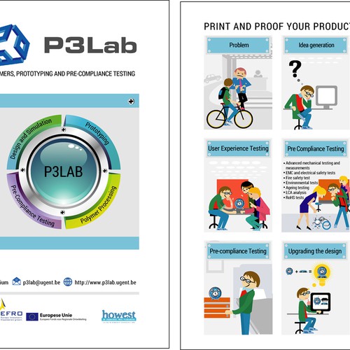 Guy makes alarm clock using P3Lab facilities/knowledge (explaining with cartoon what P3Lab is about) Design by rainmar
