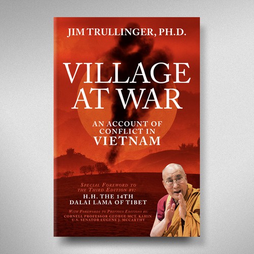 Cover for Third Edition of Classic Work on the Vietnam War. Special Foreword by H.H. the Dalai Lama. Design by Sam Art Studio