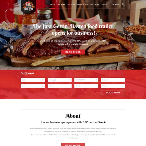 Landing page design contest entry by Designer's Spot