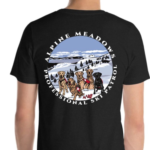 Avalanche rescue dog non-profit t-shirt design, T-shirt contest