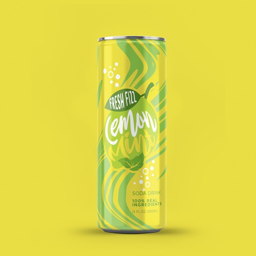 Fresh Fizz Soda Label Design by Gustavo RV