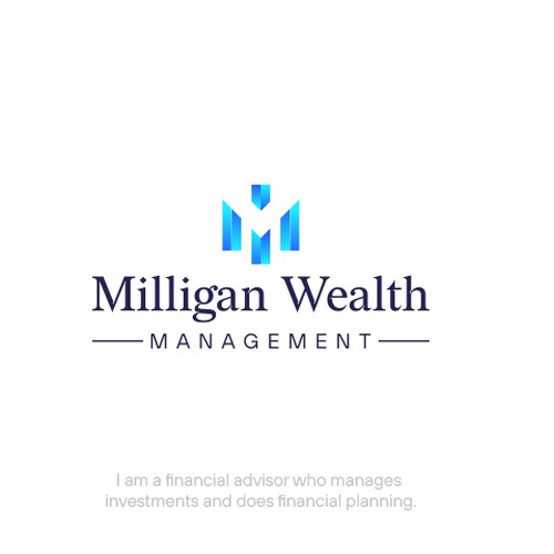 Simple elegant logo to attract clients for wealth manager Design by Wajahat_designs