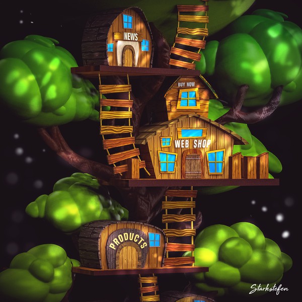 3d tree house design 