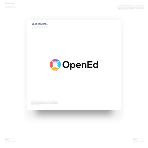 Design a timeless logo for the future of education. The world has changed. The future is open. Design by [_MAZAYA_]