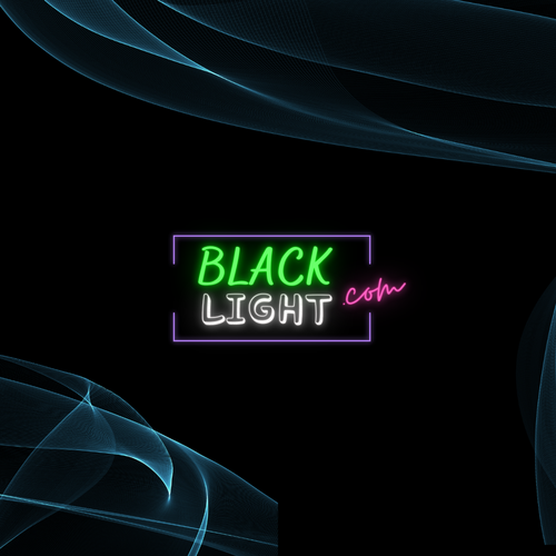 Logo for Blacklight online store to convey 'smoke shop' culture Design by axact