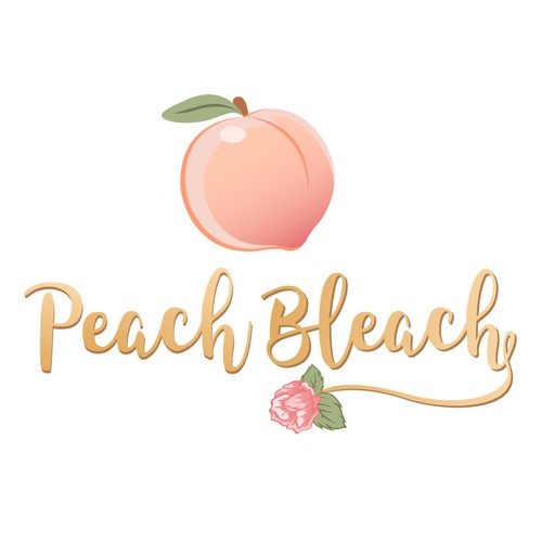 The Perfect Peach! Peach Bleach Logo Design by vupeyadu ♥