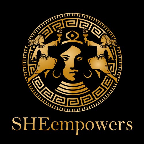 SHEempowers - luxurious design of a woman preferrably in some kind of a circle to appeal to women professionals Design by Jacob Gomes