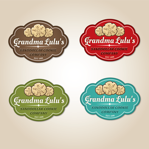 Lulu grandma. Cookies logo.