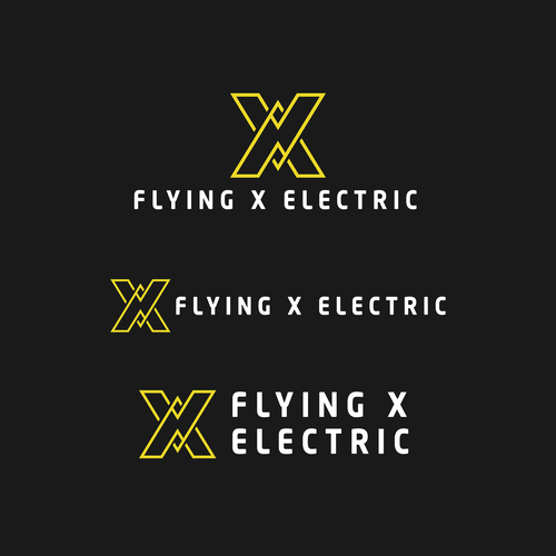 Flying X Electric Logo Design by Inktrovert_Dilla