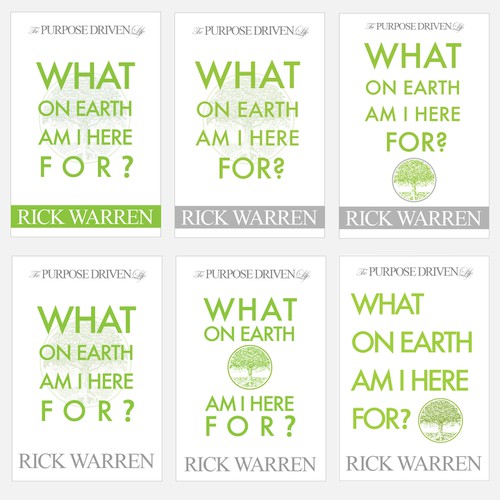 Book cover redesign for "What on Earth Am I Here For? The Purpose Driven Life" by Rick Warren Design by KamNy