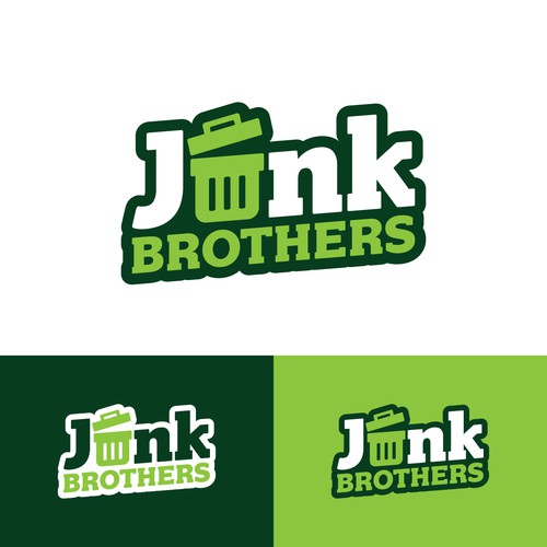 Fun logo for our local, family owned junk removal business Design by chico'