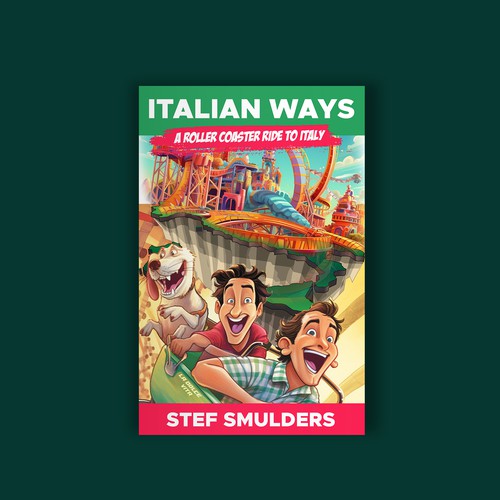 Funny Book Cover Illustration about Italy Design by Alem Duran