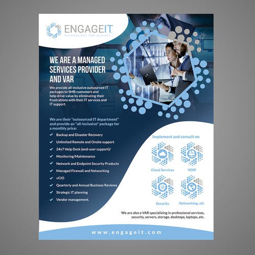 Eye Catching Flyer For Managed And Smb It Company Business It