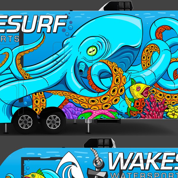Design by artem80 titled "Trailer Wrap for Wakesurf"
