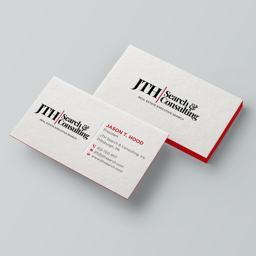 Business Card Design for Executive Search Firm Design by Taaiebah