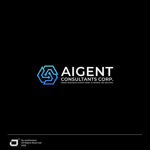 AI Agent Company: Appealing to small to medium sized businesses. Design by asal™