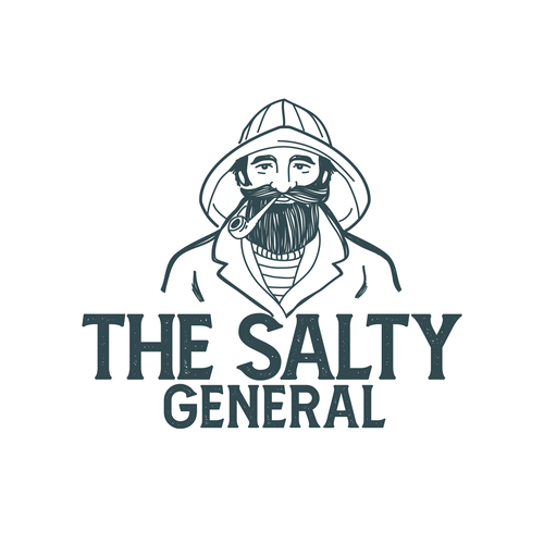 Salty New England General Store / sandwich shop combining classic text & modern imagery Design by Wuiing!