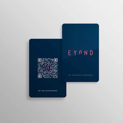 Visitenkarte mit QR Code Design by Jinjala
