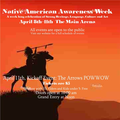 New design wanted for TicketPrinting.com Native Amerian Awareness Week POSTER & EVENT TICKET Design by andutzule
