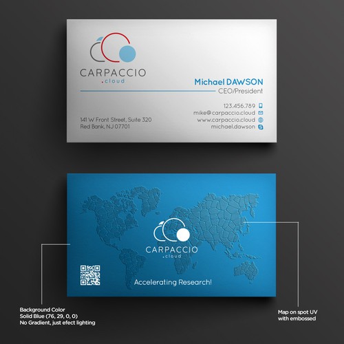 Give more muscle to research with graphic ID for CARPACCIO.cloud Design by kendhie