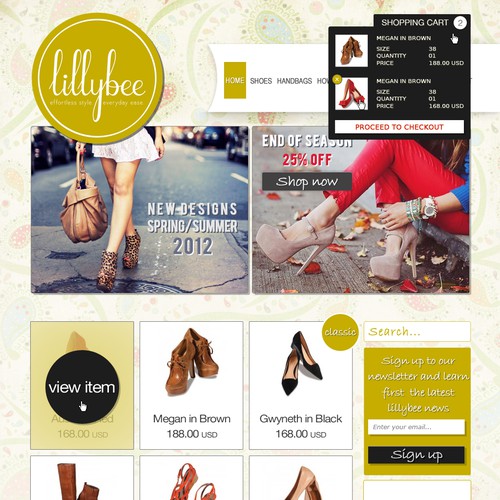 New website design wanted for lillybee Design by EM Studio.