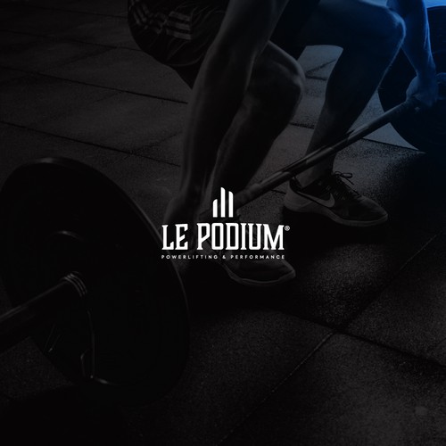 Minimalistic logo for a new powerlifting gym Design by MartinRosadilla