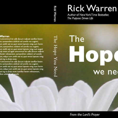 Design Rick Warren's New Book Cover Design réalisé par ciebera