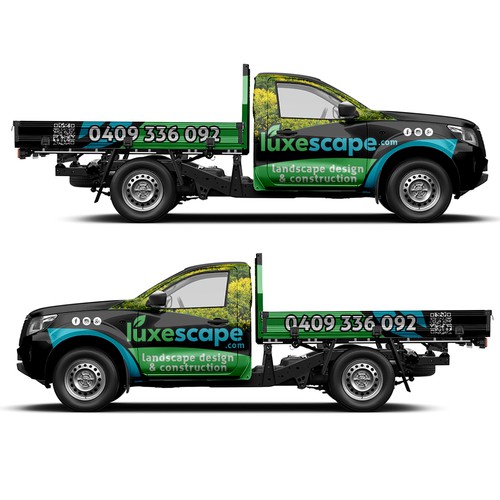 Design a luxury truck wrap for an innovative landscaping firm Design by ssrihayak