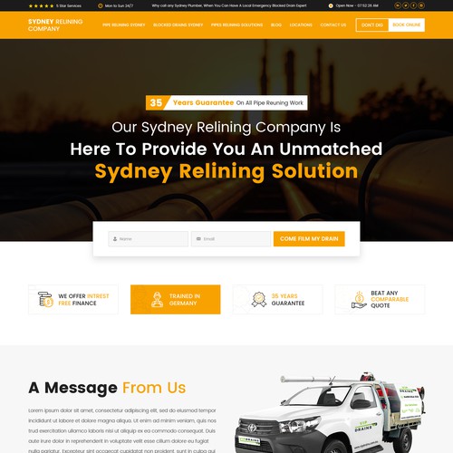 ⭐ SYDNEY PLUMBING COMPANY NEEDING FRESH NEW WEBSITE Design by Webwooter™