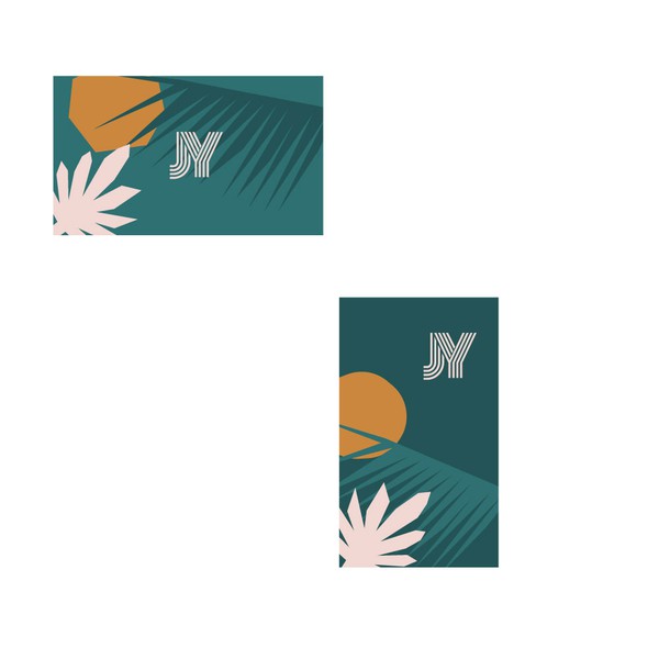 Business card drafts for JY