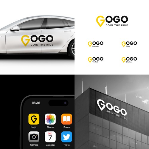 Go Go Rides Logo(s) Design by arjun.raj