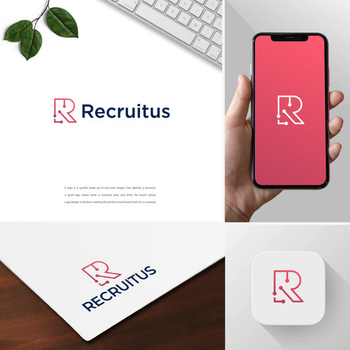 Logo for innovative recruitment company Design by Naztudio