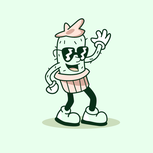 Illustrated Character Logo for Newsletter Design by AdriánKG