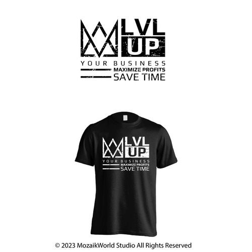 コンペ「New Shirt Design for LVL Up Imaging」のデザイン by mozaikworldさん 