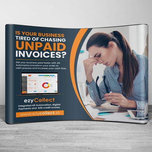 B2B Saas Pull Up Banner for Trade Show Design by Sketch Media™