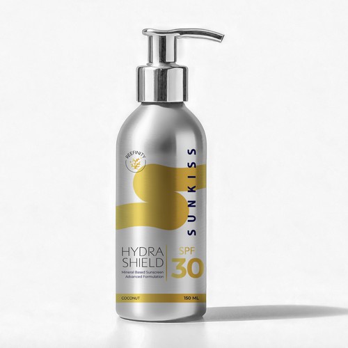Luxury Sunscreen Label Design by Yachi Studio