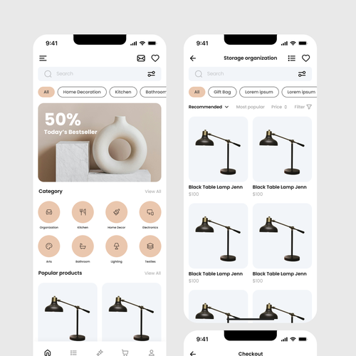 We need a powerful app design for selling home finds Design by Nur-Sana