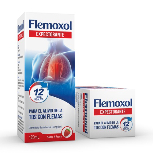 Llamativo empaque para FLEMOXOL Design by FreshApple@Michelle