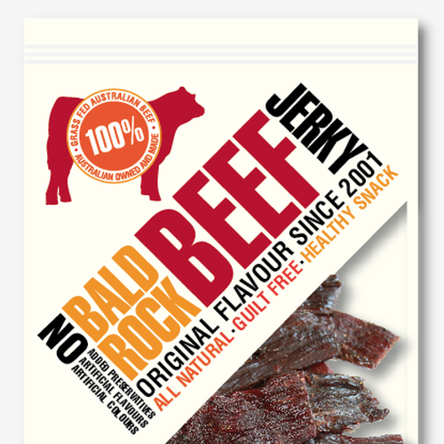 Beef Jerky Packaging/Label Design Ontwerp door Gal 2:20