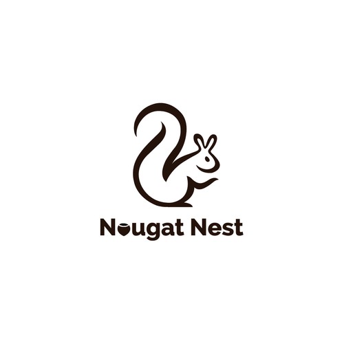 Simple yet elegant Squirrel design Diseño de Greycell design