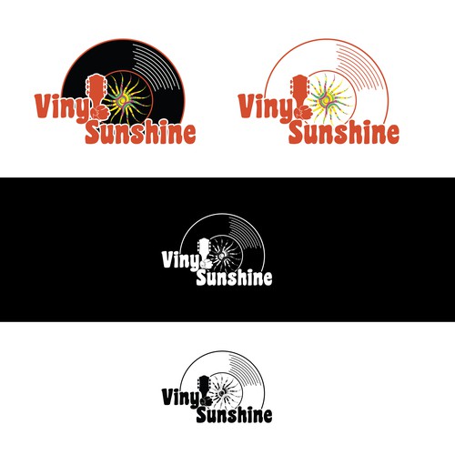 Vinyl Sunshine needs an uplifting retro, 60s/70s BAND logo Design by Kristina2-d