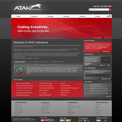 Interactive Services Agency Web Redesign - Award Winner Wanted Design by Gediminas Bagdonas