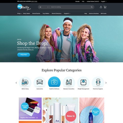 Revamp our e-com website! Design by OMGuys™